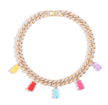 Load image into Gallery viewer, MULTI-COLOUR TEDDY CUBAN LINK CHAIN
