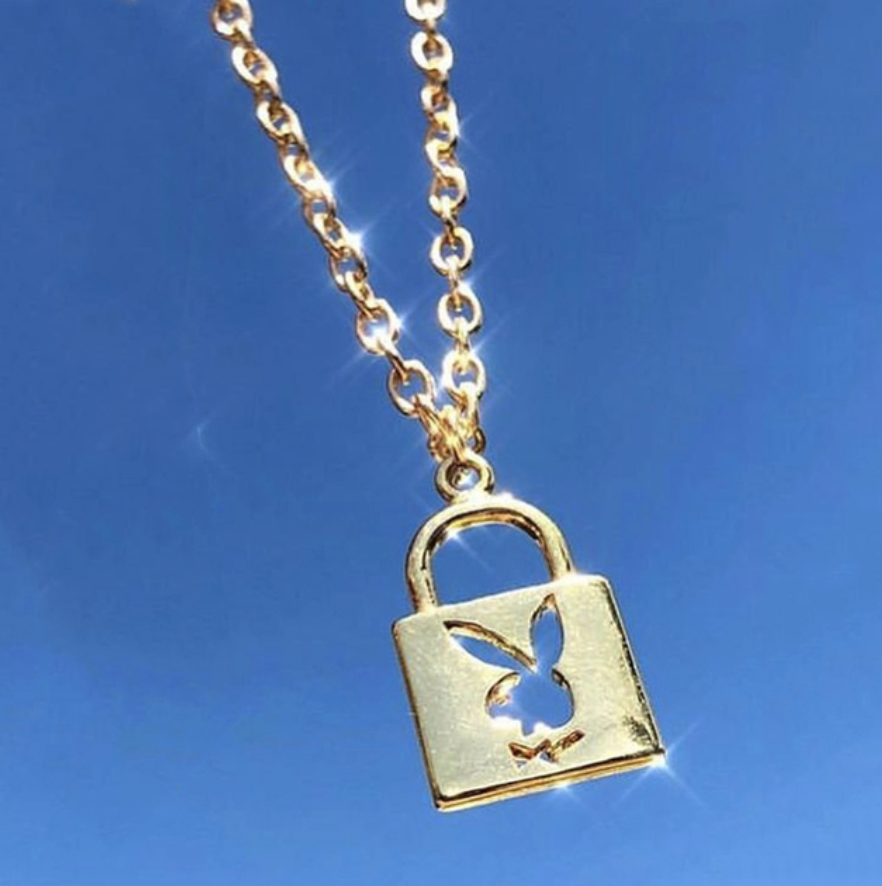 PLAYBOY LOCK NECKLACE